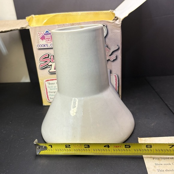 Cooks Choice  Sittin' Chicken  Ceramic  Steamer Original Box Beer Can Turkey - Picture 8 of 12